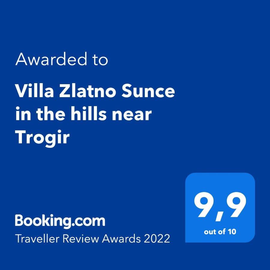 Villa Zlatno Sunce In The Hills Near Trogir Vrsine Luaran gambar